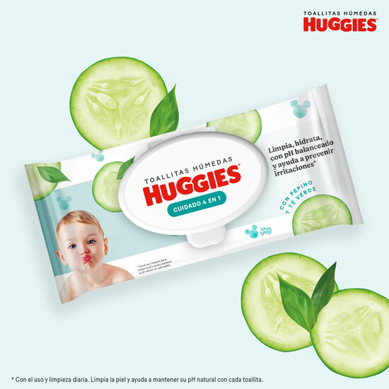 Toallitas Húmedas Huggies Cuidado 4 en 1, 240uds